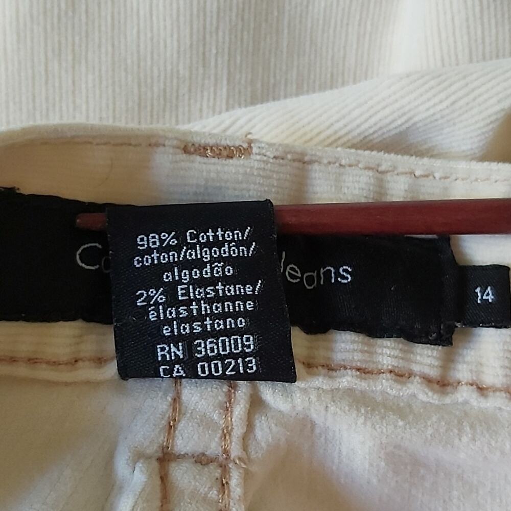 Calvin Klein Corduroy Flare Pants Size 14 - Picture 12 of 15